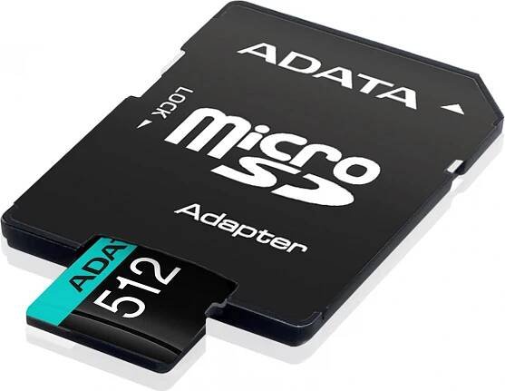 ADATA MicroSDXC 512 GB Class 10 U3 V30S + adaptér (AUSDX512GUI3V30SA2-RA1)