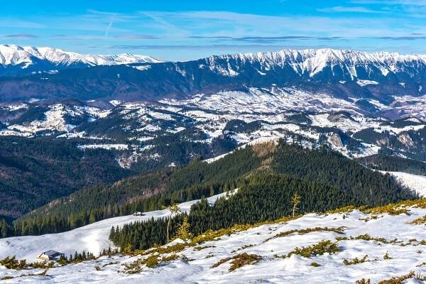 Winter break in rural Wonderland. Romania in winter.