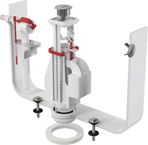 ALCAPLAST Splachovací souprava s dvoutlačítkem ALC-SA08A-3/8_-CHROM