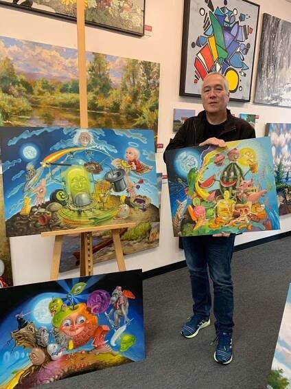 Paintings by artist Stephen Gibb - Canadian Bubblegum Surrealist