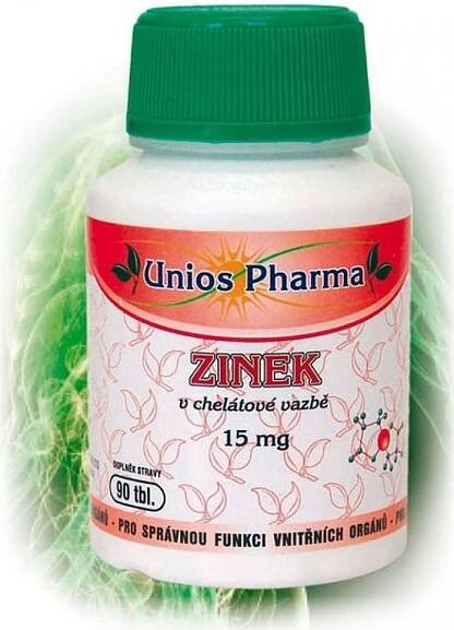 Unios Pharma Zinek s vysokou vstřebatelností 90 tablet