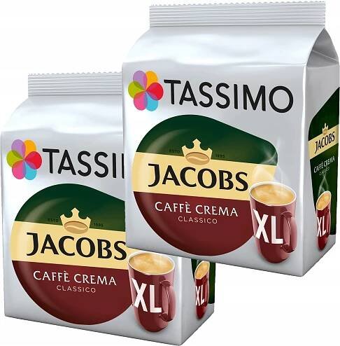 Kapsle TASSIMO Jacobs Crema Classico XL 2 x 16