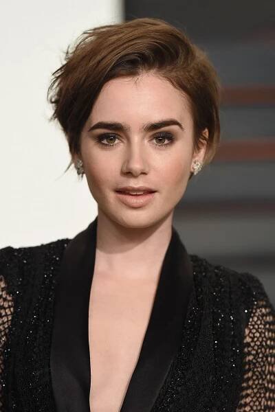 Lily Collins – Forehead, Lip, Shoulder, Eyelash, Fashion,…