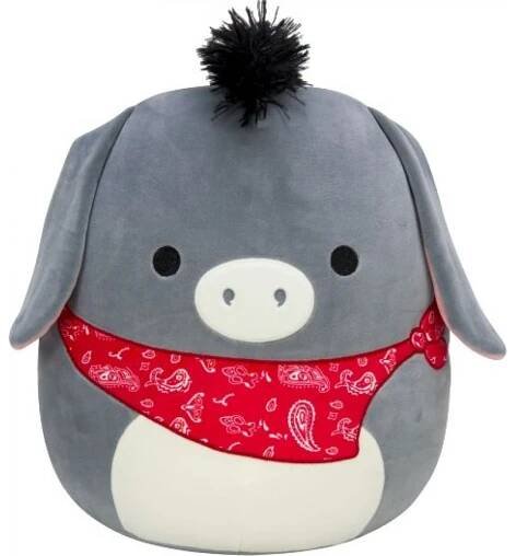 SQUISHMALLOWS Osel s šátkem Jason 30 cm