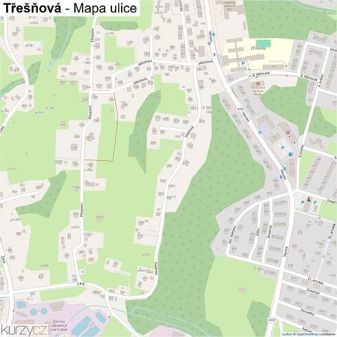Třešňová - mapy | Kurzy.cz