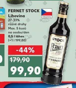 Kaufland Fernet stock nabídka