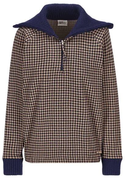 Sweatshirt mit Hahnentrittmuster Luamelie