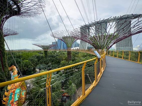 Singapur Gardens by the Bay OCBC Skyway oben