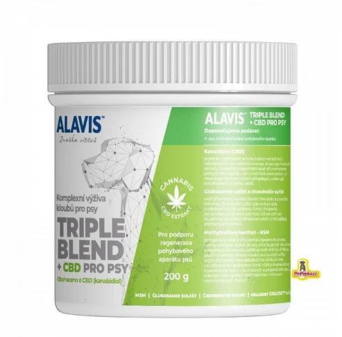 Alavis Triple Blend + CBD pro psy 200 g