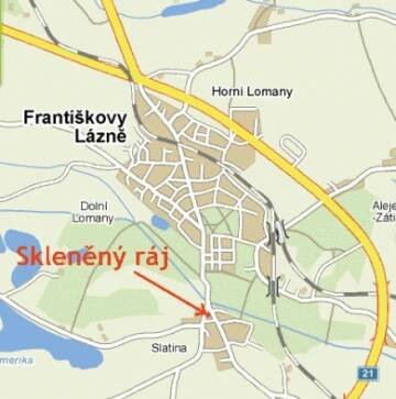 Skleněný ráj - Mapa, Františkovy Lázně | Alena Augustin - Františkovy Lázně