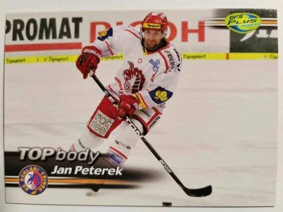 TOP BODY Jan Peterek - HC Oceláři Třinec - Hokejové karty