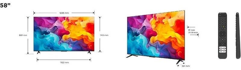 58v6b led tv tcl