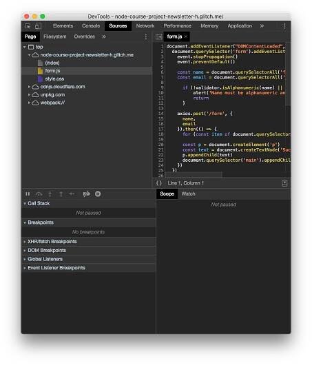 The debugger