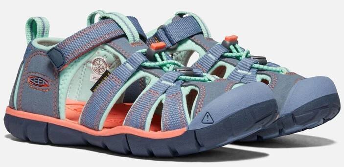 Dětské sandály SEACAMP II CNX, FLINT STONE/OCEAN WAVE, keen, 1022990/1022975, modrá