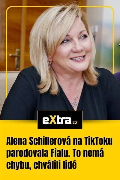 Alena Schillerová na TikToku parodovala Fialu. To nemá chybu, chválili lidé, 2025