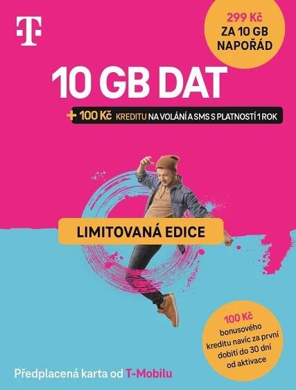 T-Mobile SIM Twist s námi 10 GB s kreditem 100 Kč limitovaná edice od 299 Kč