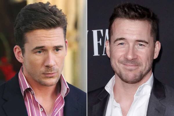Barry Sloane in 'Revenge' ; Barry Sloane attends NBC and Vanity Fair's celebration of the season on November 11, 2019 in Los Angeles, California.