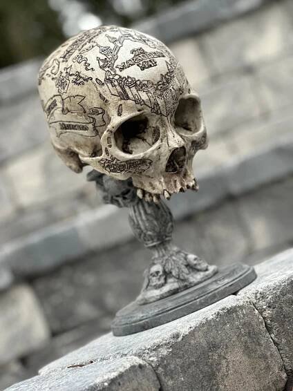 The Marauder's Map Skull by Zane Wylie