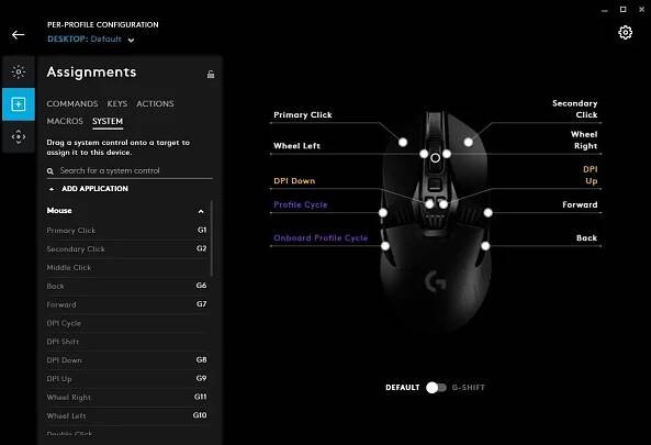 Pokyny k nastavení Logitech G Hub