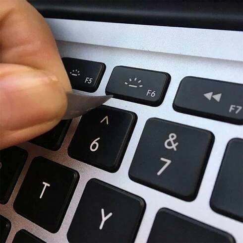 SAMOLEPKY NA KLÁVESNICI NOTEBOOKU PC CYRILICA NÁLEPKY VLAJKA UKRAJINY MODRÁ EAN (GTIN) 5906086805612