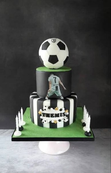 Ronaldo Juventus Football Cake