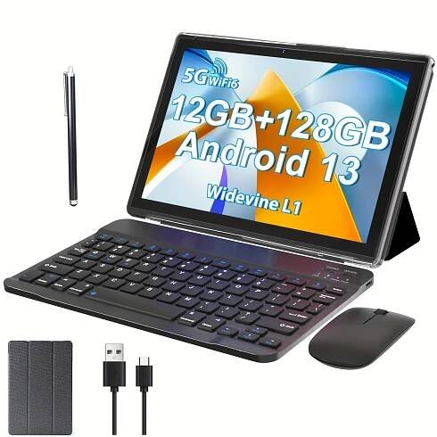 * * 13 Tablet 2024 *-inch Tablet 4GB+4GB * + 128GB ROM + 1TB Expansion, RK3562 * Core, 2.4G/5G WiFi Tablet, Study, Game, *