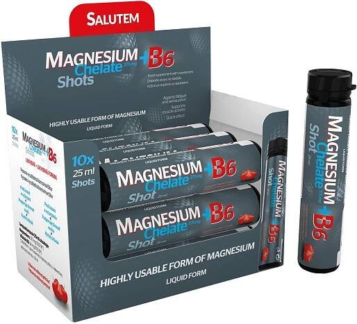 Salutem Pharma Magnesium Chelate+B6 cherry ampule 10 x 25 ml