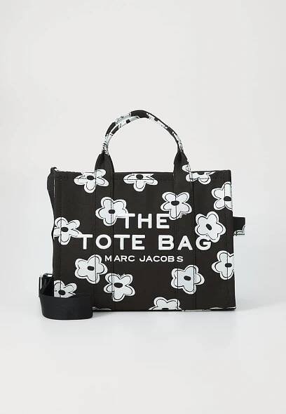 THE MEDIUM TOTE - Kabelka - black/white