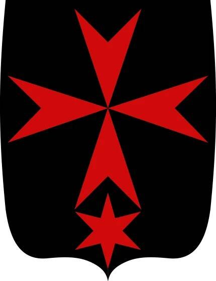 Znak Křižovníků s červenou hvězdou