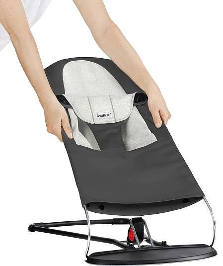 Zusätzlicher Stoffsitz für Babywippe (Dunkelgrau/Grau): Amazon.de: Baby - Babybjörn Wippe