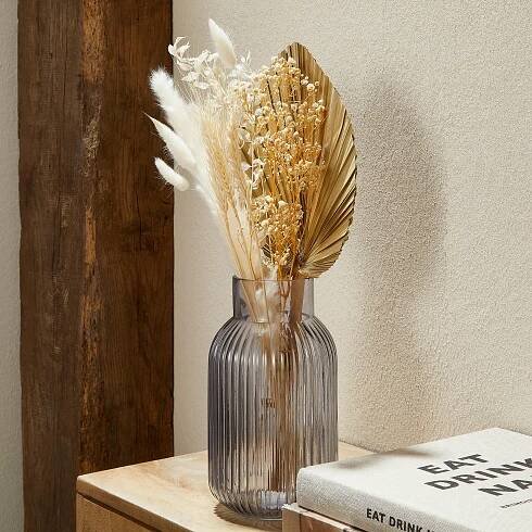 TROCKENBLUMENSTRAUSS - Naturfarben, Basics (35cm)