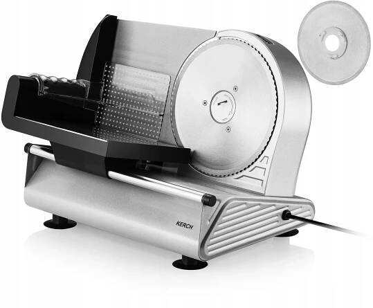 ELEKTRICKÝ KOVOVÝ KRÁJEČ NA CHLÉB A UZENINY KERCH FORTE 150W + NŮŽ