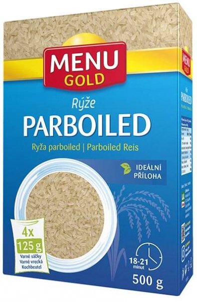 Menu Gold Rýže parboiled ve varných sáčcích 4x125g