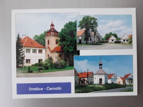 pohlednice obec Dnešice-Černolín