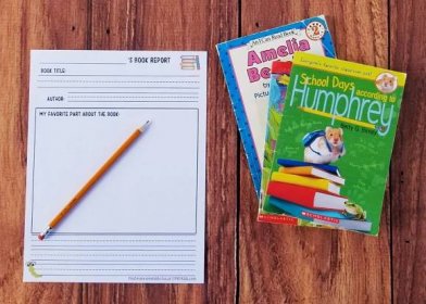 one page book report template for kindergarten