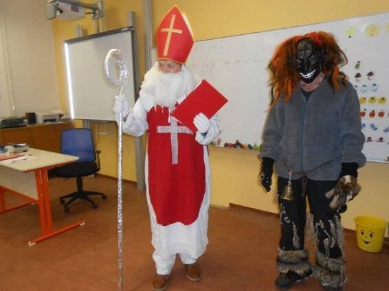 Mikuláš ve škole – Jubilejní základní škola T.G.Masaryka a Mateřská škola Rusava
