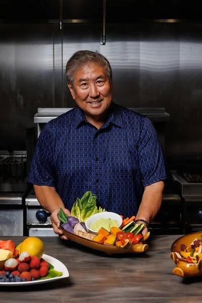 Chef Alan Wong in the kitchen at ChefZone