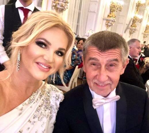 Monika Babišová s Andrejem Babišem.