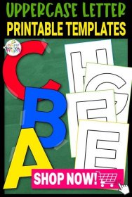 Printableac Alphabet Capital Letter Uppercase Letter Templates for Kindergarten, kids, toddlers, elementary, homeschool 6