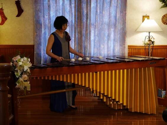 A modern 5 octave marimba made by Korogi, Japan. 
