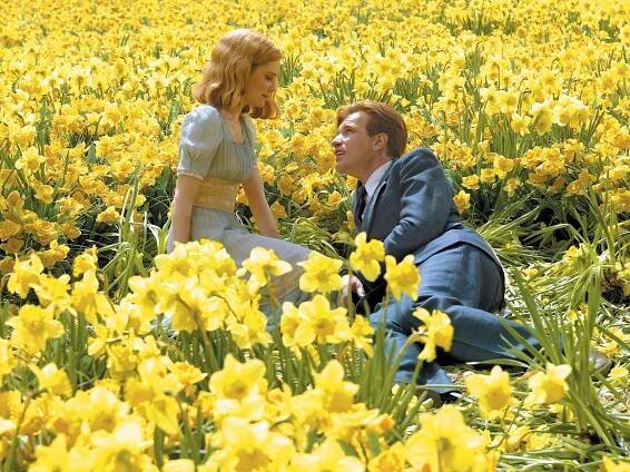 Ewan McGregor and Alison Lohman in a field of daffodils from the film *Big Fish*.