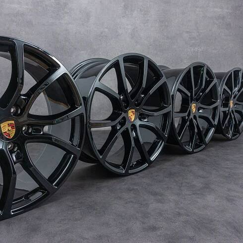 Originální disky Porsche Cayenne 21 palců 9Y0601025BH 9Y0601025B černá 9YA II