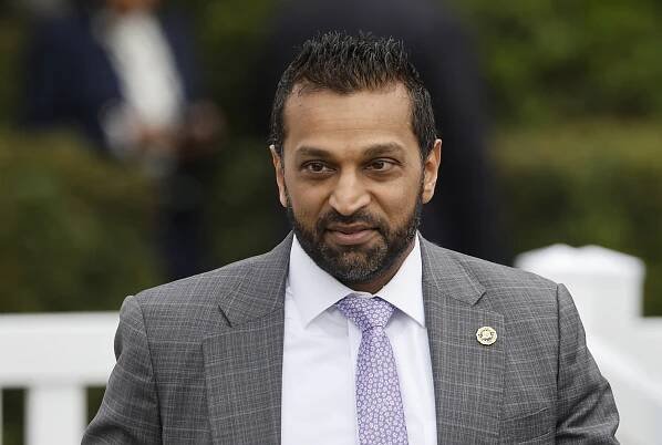 Kash Patel, director of the Federal Bureau of Investigation, at the White House's Easter Egg Roll.