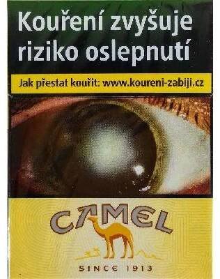 Kartonové balení tvrdá krabička cigarety s filtrem Camel shorts Yellow 70s kolek R 157 Kč 10x20ks
