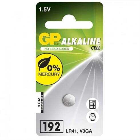 Baterie alkalická knoflíková GP LR41 1,5V 1ks