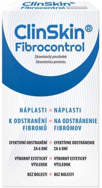 ClinSkin Fibrocontrol náplasti k odstranění fibromů 3 ks