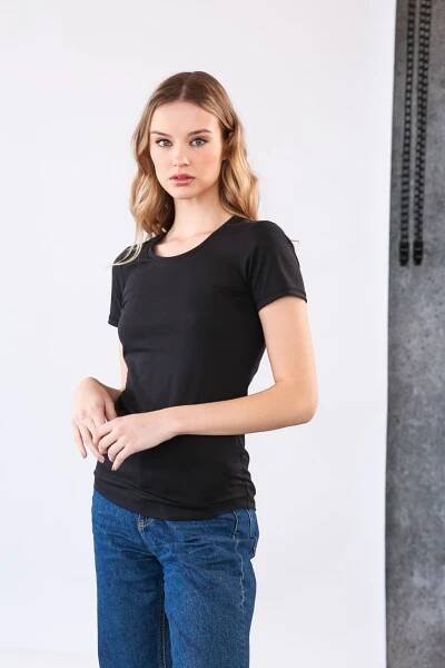 Černé dámské tričko Basic – nanoSPACE by LADA S, M, L, XL