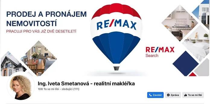 Ing. Iveta Smetanová | Realitní makléřka RE/MAX Search