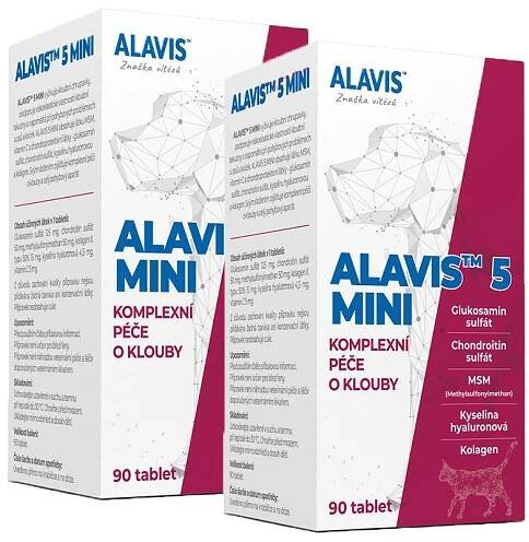 2x Alavis 5 MINI pro psy a kočky 90tbl