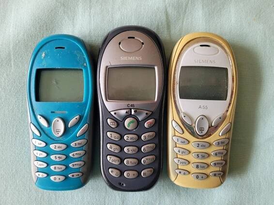 14. SIEMENS A52, A55, C45, nezkoušeno, bez nabíječek, 3 kusy - Mobily a chytrá elektronika